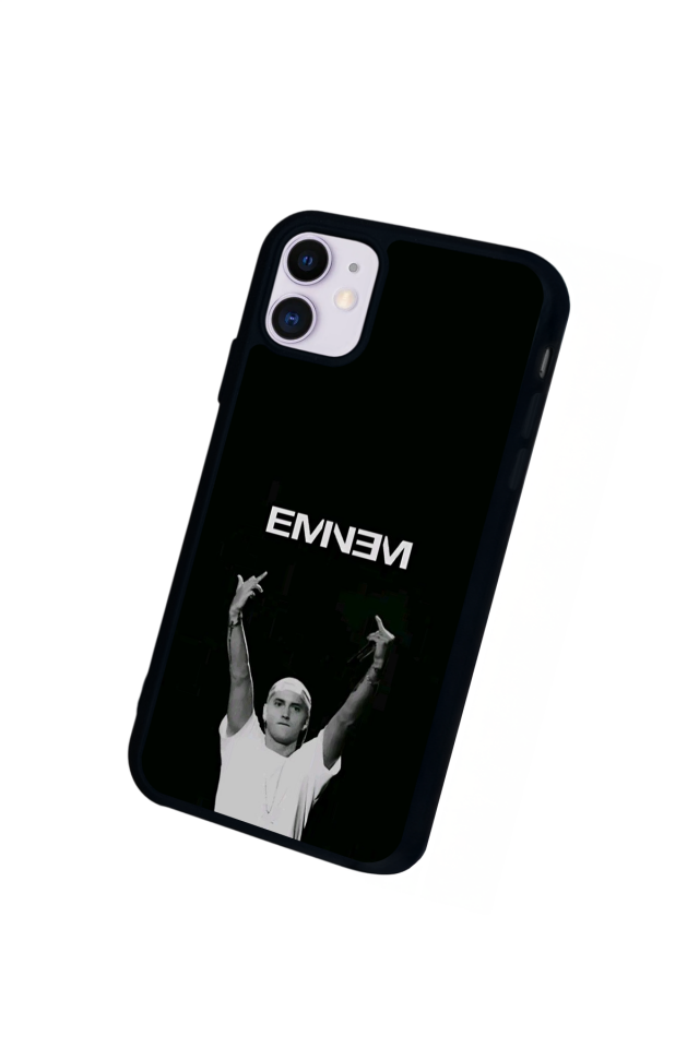 iPhone 11 Uyumlu Eminem Tasarımlı Glossy Premium Kılıf