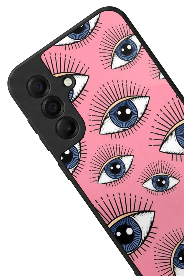 Samsung Galaxy A17 Uyumlu Göz Tasarımlı Glossy Premium Kılıf