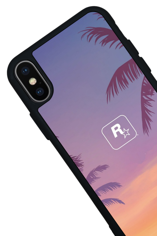 iPhone X/ XS Uyumlu GTA Tasarımlı Glossy Premium Kılıf