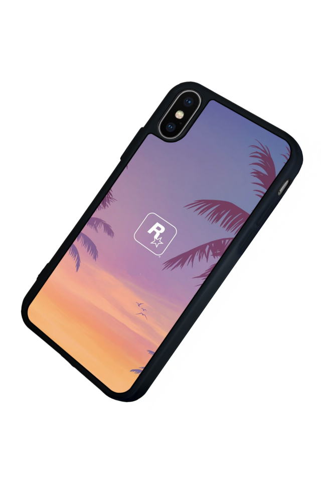 iPhone X/ XS Uyumlu GTA Tasarımlı Glossy Premium Kılıf