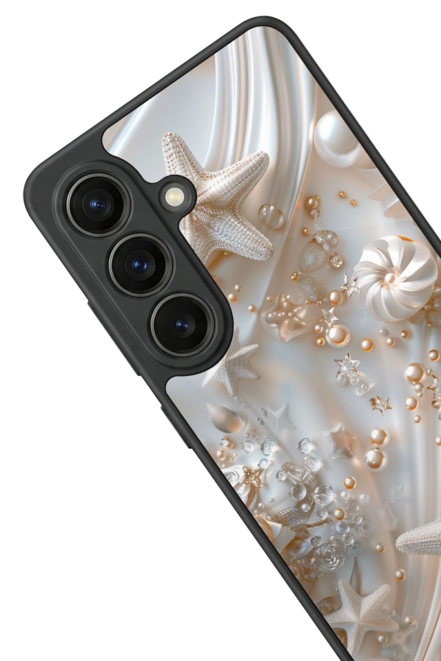 Samsung Galaxy S26 Uyumlu  İnci Tasarımlı Glossy Premium Kılıf