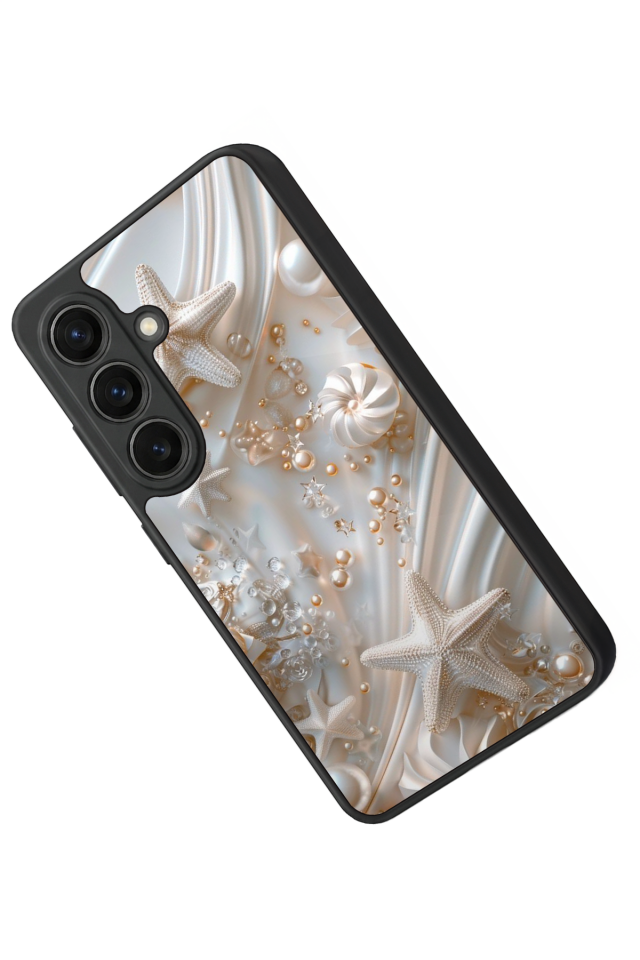 Samsung Galaxy S26 Uyumlu  İnci Tasarımlı Glossy Premium Kılıf