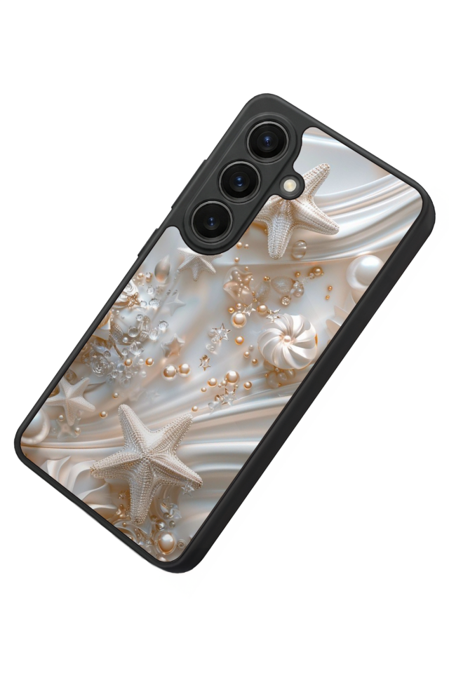 Samsung Galaxy S26 Uyumlu  İnci Tasarımlı Glossy Premium Kılıf