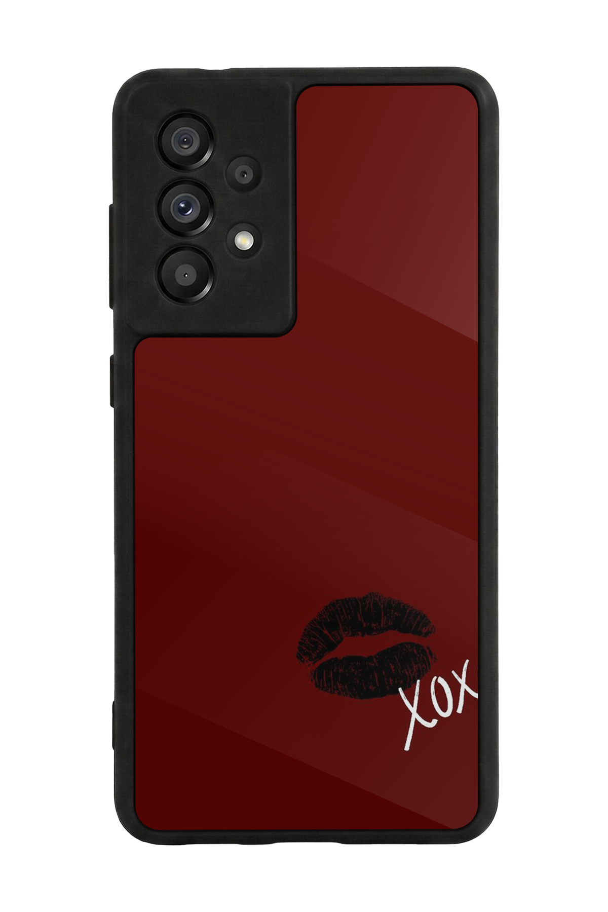Samsung Galaxy A73 Uyumlu Kalp Love Tasarımlı Glossy Premium Kılıf