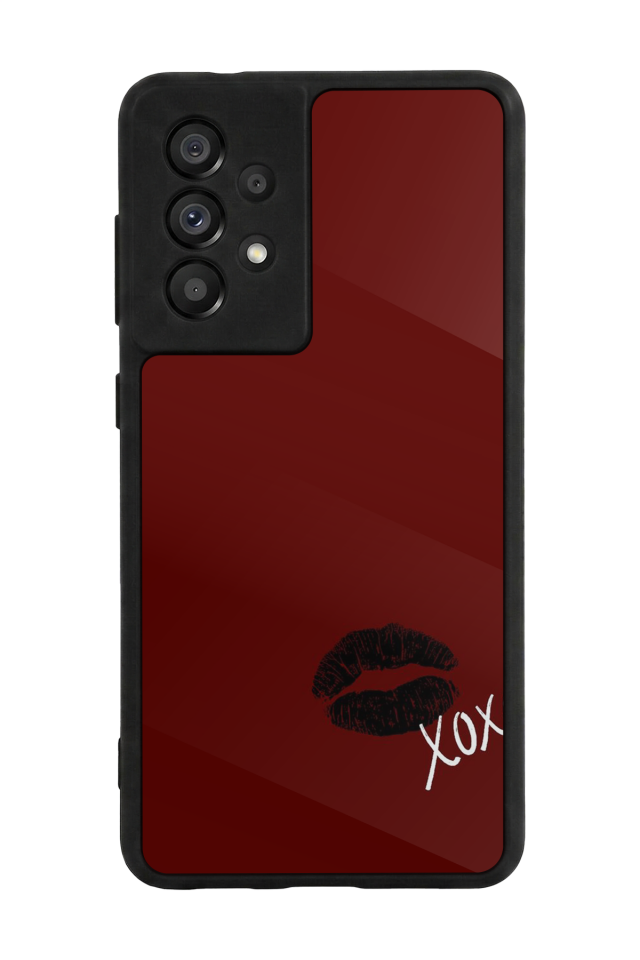 Samsung Galaxy A73 Uyumlu Kalp Love Tasarımlı Glossy Premium Kılıf