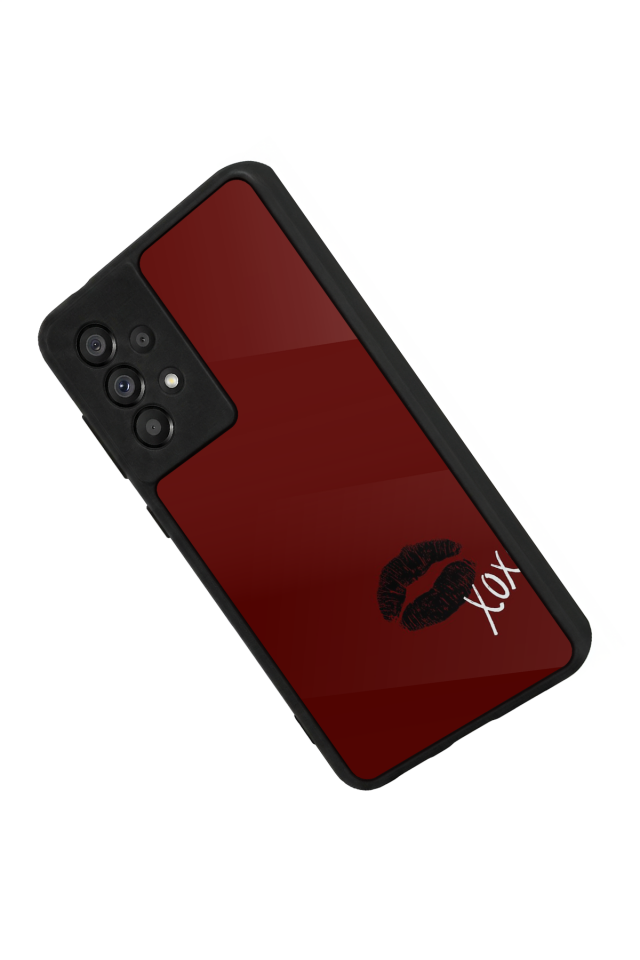Samsung Galaxy A73 Uyumlu Kalp Love Tasarımlı Glossy Premium Kılıf