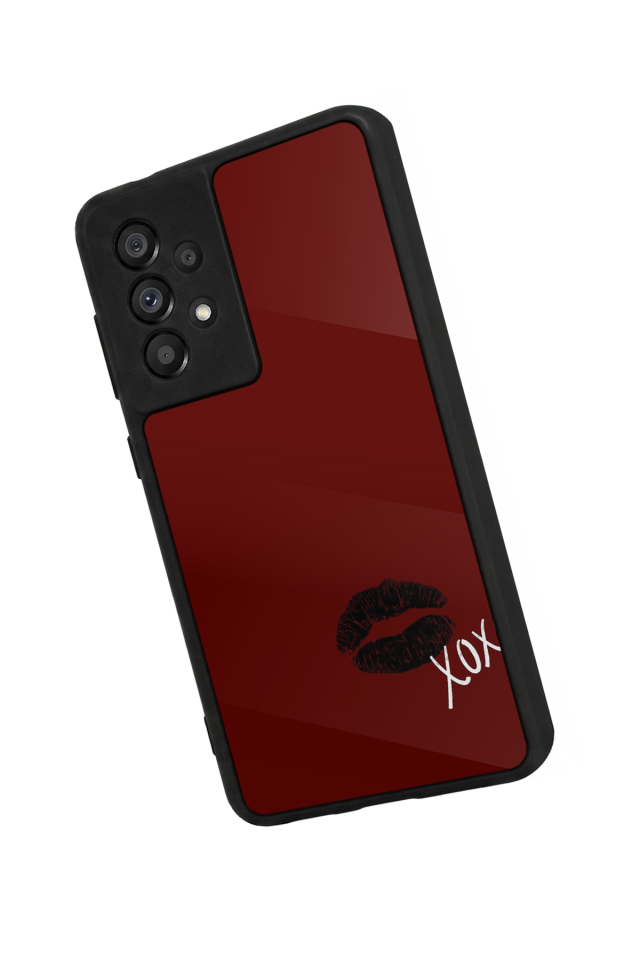 Samsung Galaxy A73 Uyumlu Kalp Love Tasarımlı Glossy Premium Kılıf