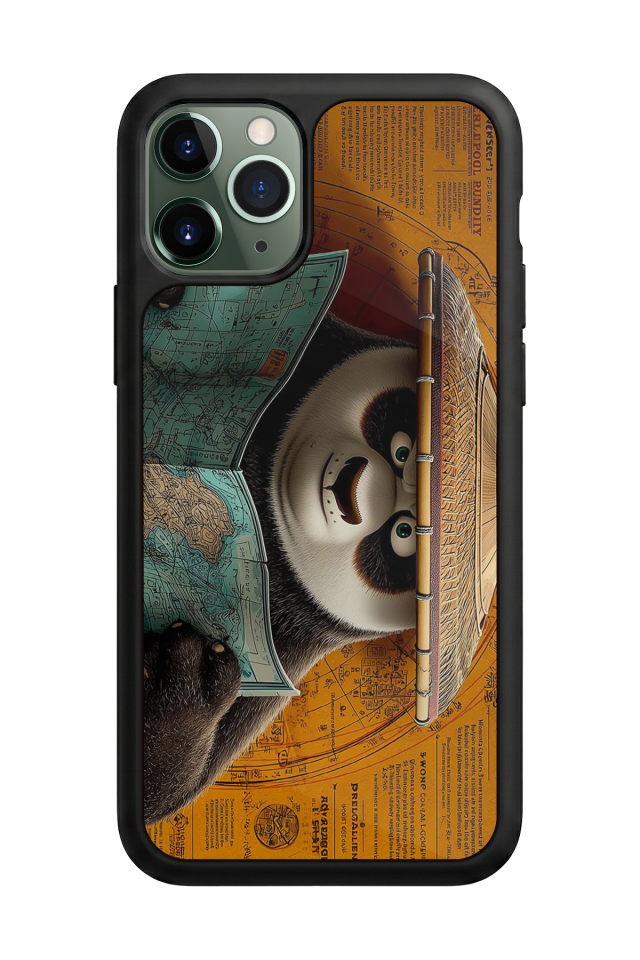 iPhone 11 Pro Uyumlu Kung Fu Panda Tasarımlı Glossy Premium Kılıf