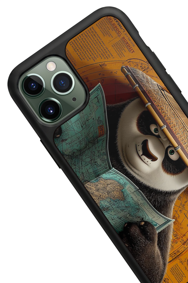 iPhone 11 Pro Uyumlu Kung Fu Panda Tasarımlı Glossy Premium Kılıf