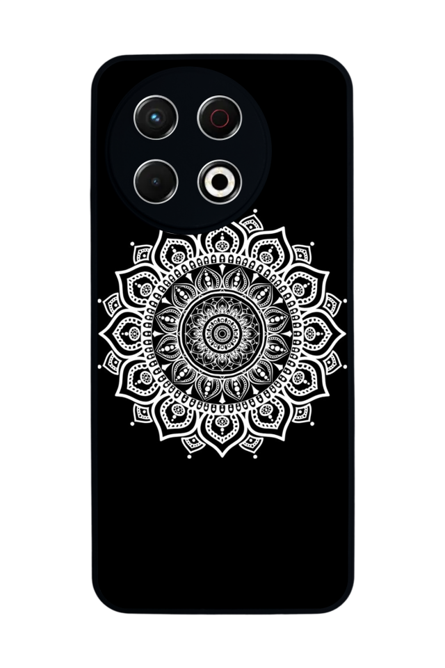 Tecno Spark 30 Pro Uyumlu Mandala Tasarımlı Glossy Premium Kılıf