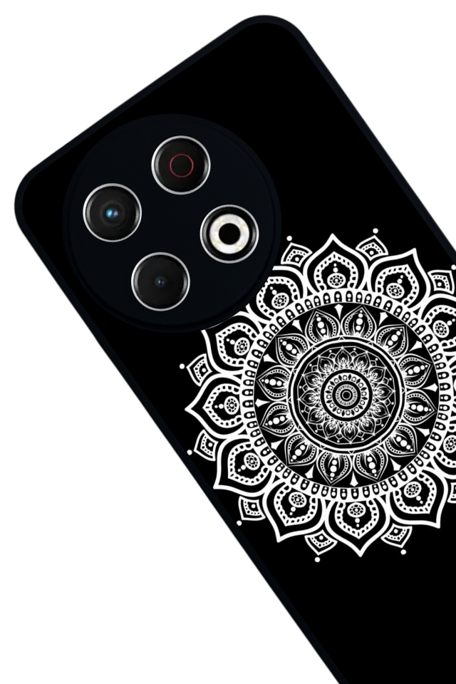Tecno Spark 30 Pro Uyumlu Mandala Tasarımlı Glossy Premium Kılıf