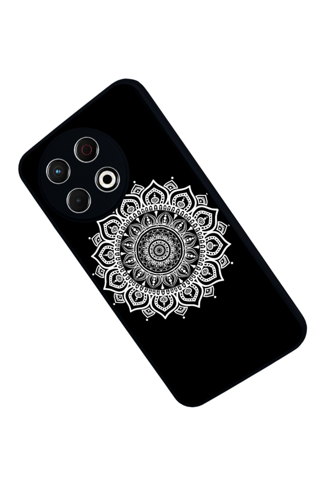 Tecno Spark 30 Pro Uyumlu Mandala Tasarımlı Glossy Premium Kılıf