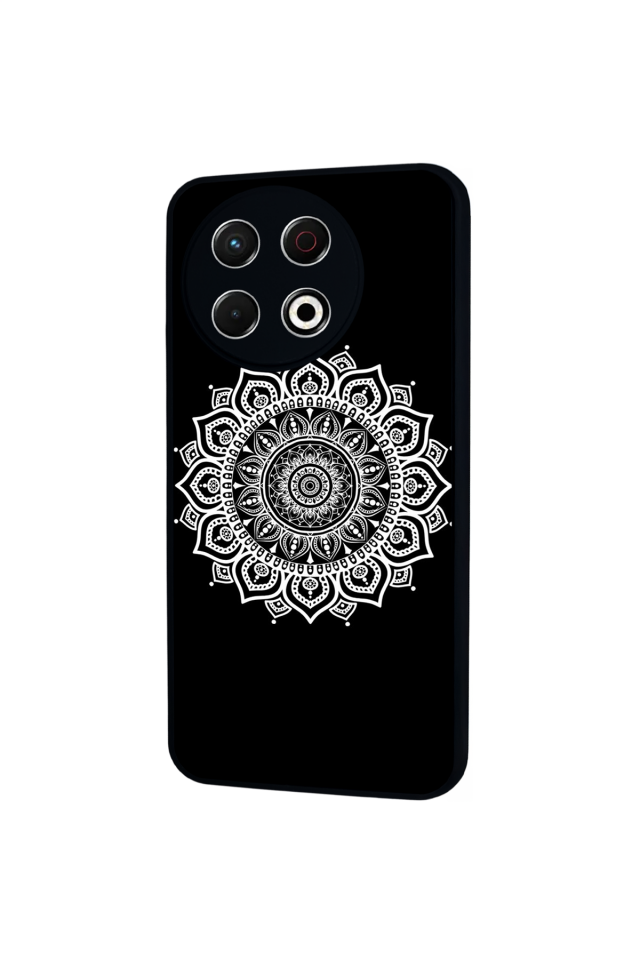 Tecno Spark 30 Pro Uyumlu Mandala Tasarımlı Glossy Premium Kılıf