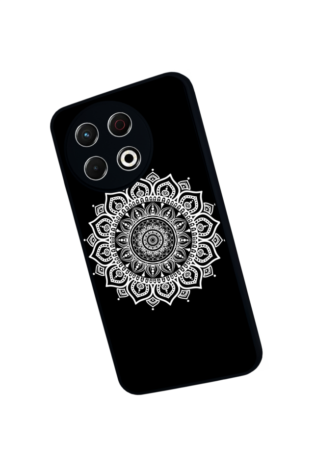 Tecno Spark 30 Pro Uyumlu Mandala Tasarımlı Glossy Premium Kılıf