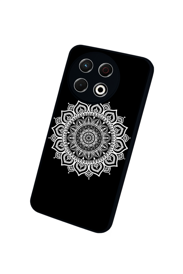 Tecno Spark 30 Pro Uyumlu Mandala Tasarımlı Glossy Premium Kılıf