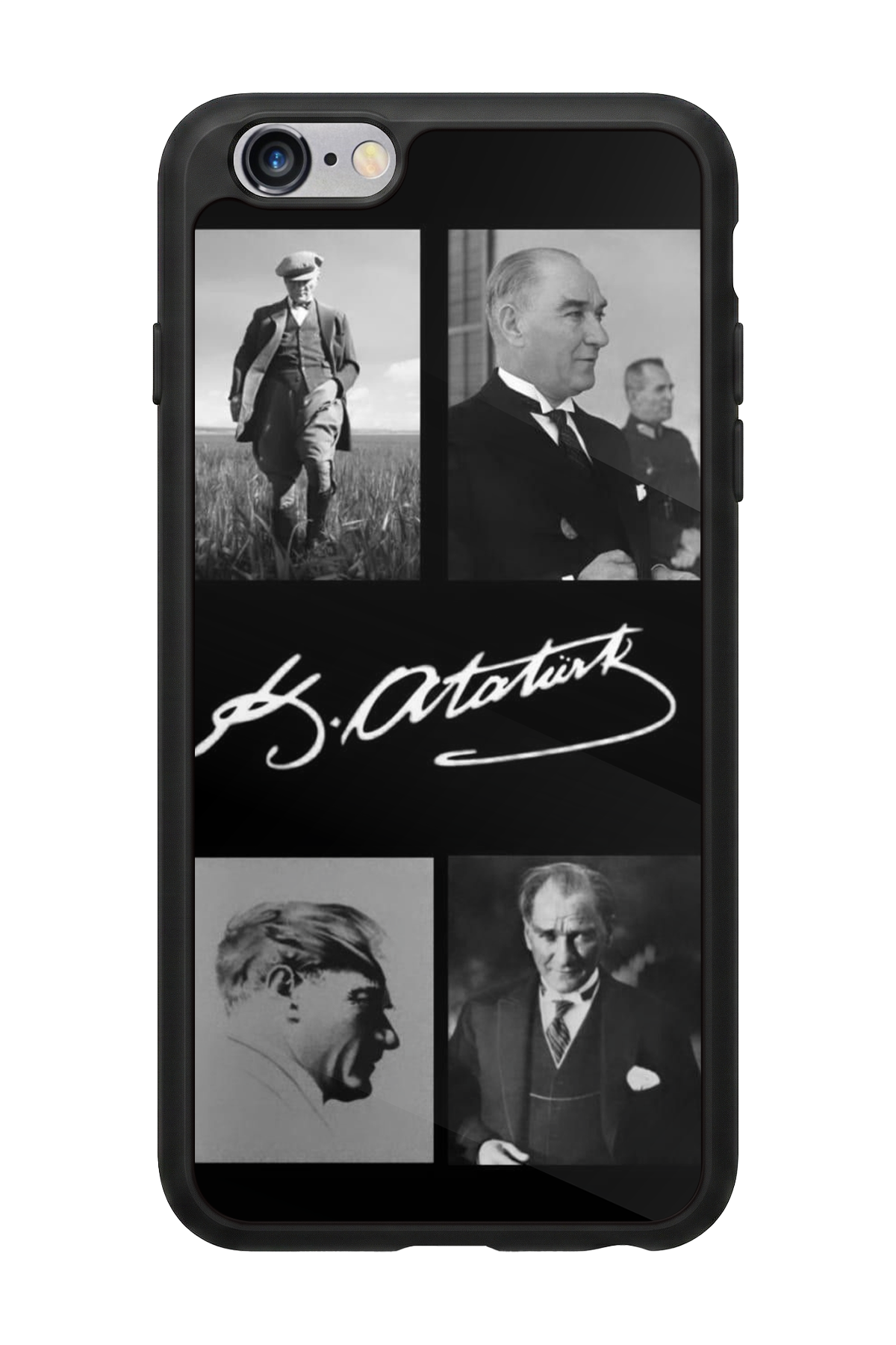 iPhone 6 Plus Uyumlu Mustafa Kemal Ataturk Tasarımlı Glossy Premium Kılıf