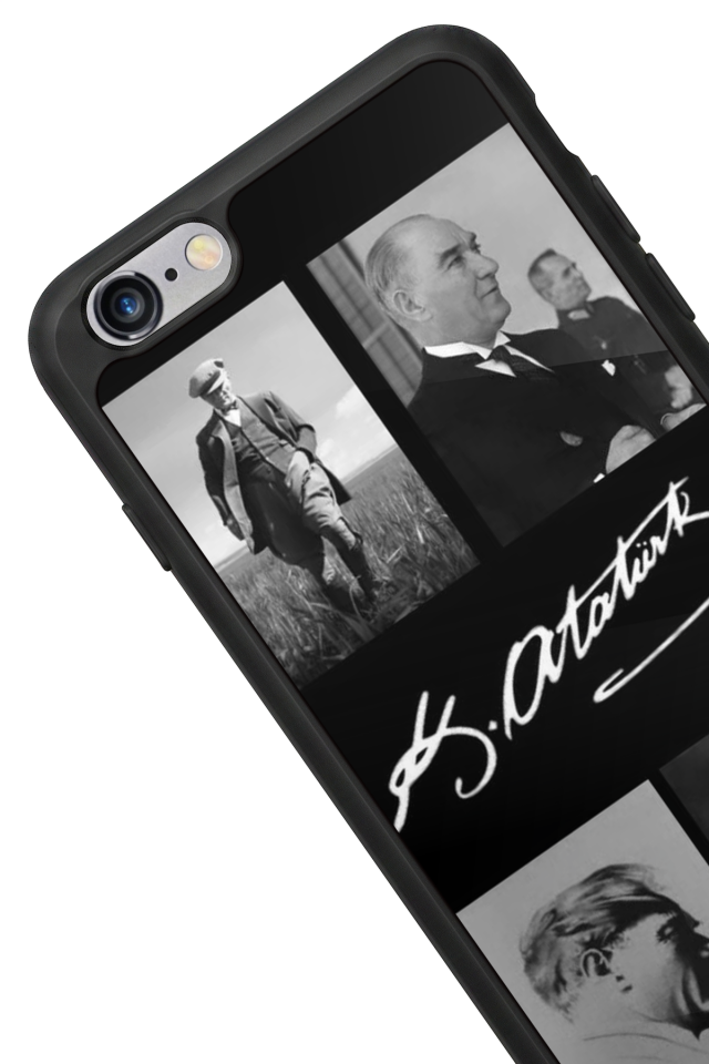 iPhone 6 Plus Uyumlu Mustafa Kemal Ataturk Tasarımlı Glossy Premium Kılıf