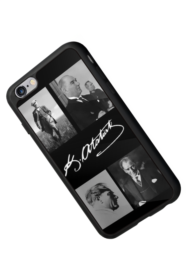 iPhone 6 Plus Uyumlu Mustafa Kemal Ataturk Tasarımlı Glossy Premium Kılıf