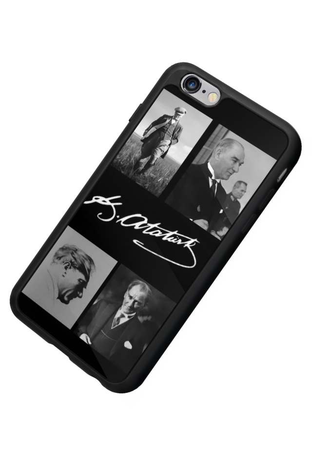 iPhone 6 Plus Uyumlu Mustafa Kemal Ataturk Tasarımlı Glossy Premium Kılıf