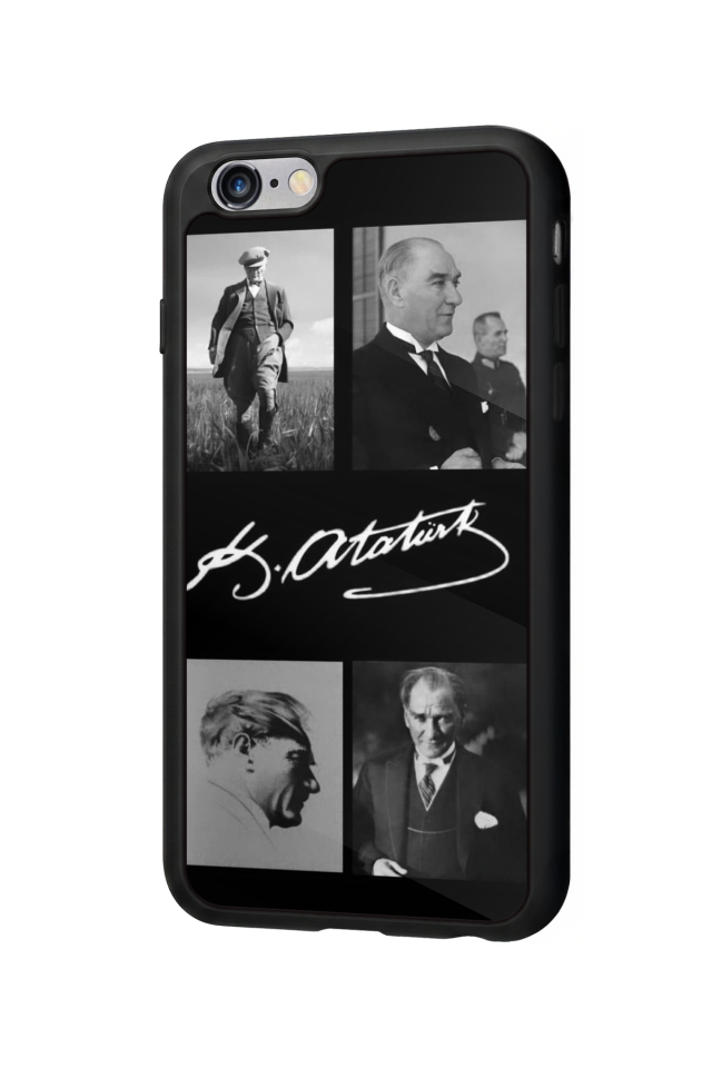 iPhone 6 Plus Uyumlu Mustafa Kemal Ataturk Tasarımlı Glossy Premium Kılıf