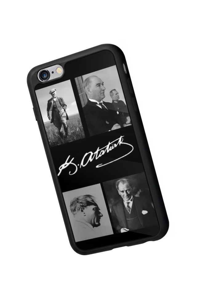 iPhone 6 Plus Uyumlu Mustafa Kemal Ataturk Tasarımlı Glossy Premium Kılıf