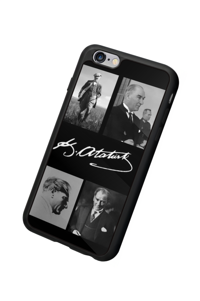 iPhone 6 Plus Uyumlu Mustafa Kemal Ataturk Tasarımlı Glossy Premium Kılıf