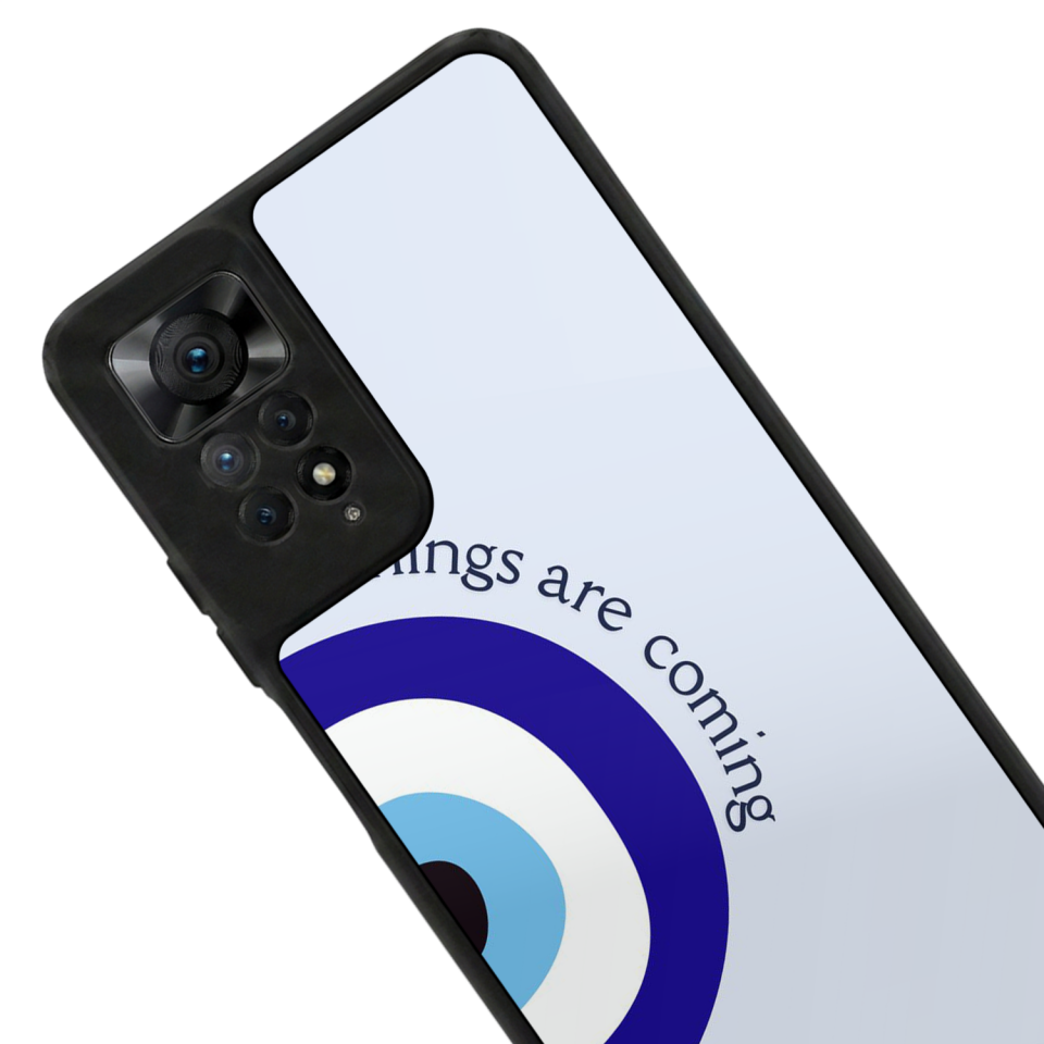 Xiaomi Redmi Note 12 Pro Uyumlu Nazar Tasarımlı Glossy Premium Kılıf