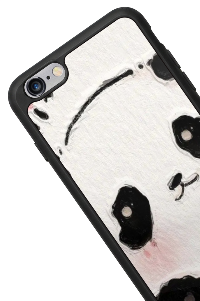 iPhone 6s Plus Uyumlu Panda Tasarımlı Glossy Premium Kılıf