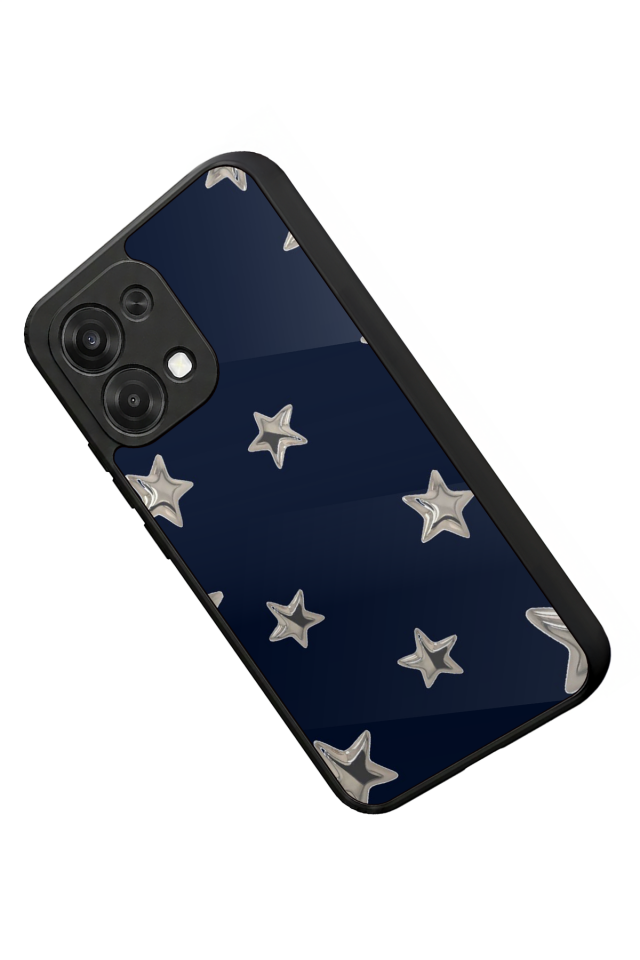 Oppo A6 Pro Uyumlu Retro Yildizlar Tasarımlı Glossy Premium Kılıf