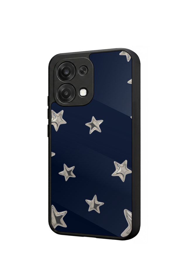 Oppo A6 Pro Uyumlu Retro Yildizlar Tasarımlı Glossy Premium Kılıf