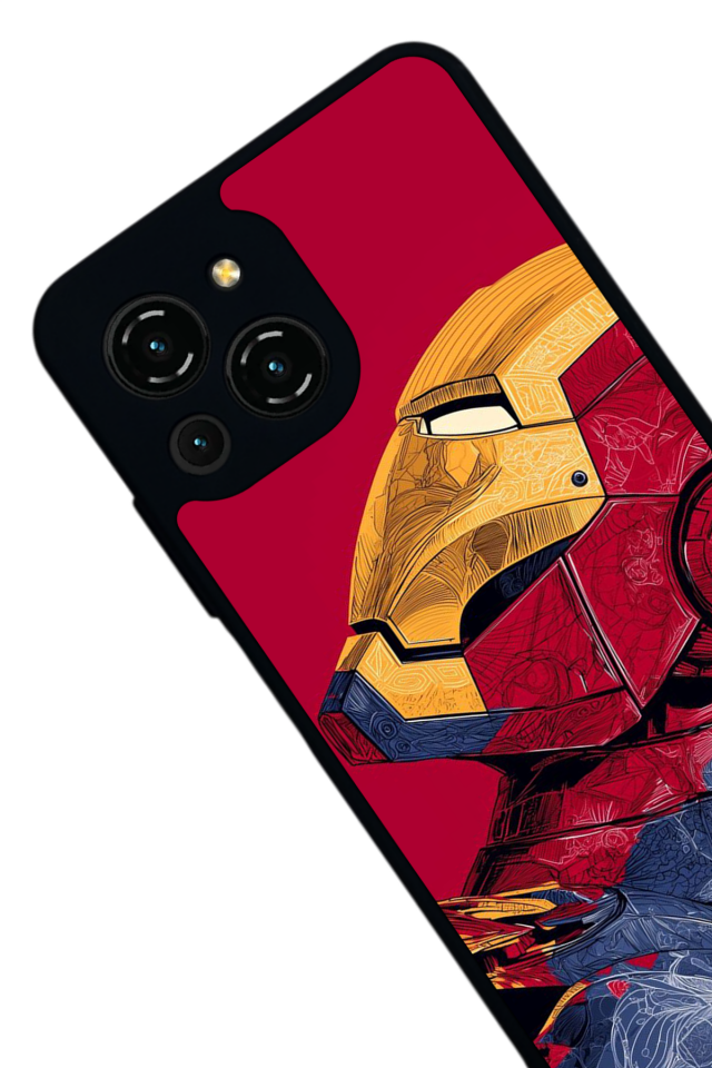Reeder S23 Pro Max Uyumlu  Iron Man ( Demir Adam ) Tasarımlı Glossy Premium Kılıf