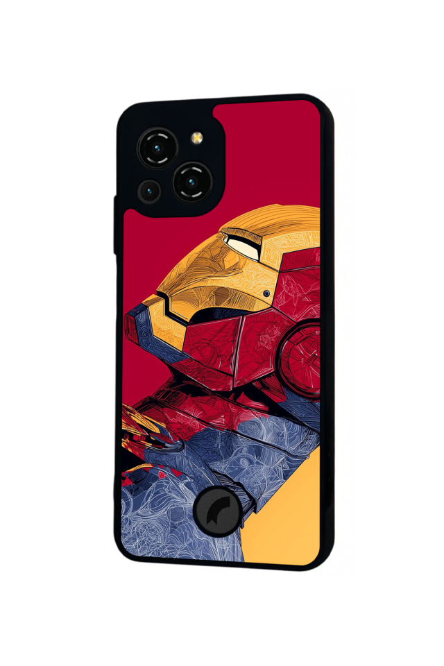 Reeder S23 Pro Max Uyumlu  Iron Man ( Demir Adam ) Tasarımlı Glossy Premium Kılıf
