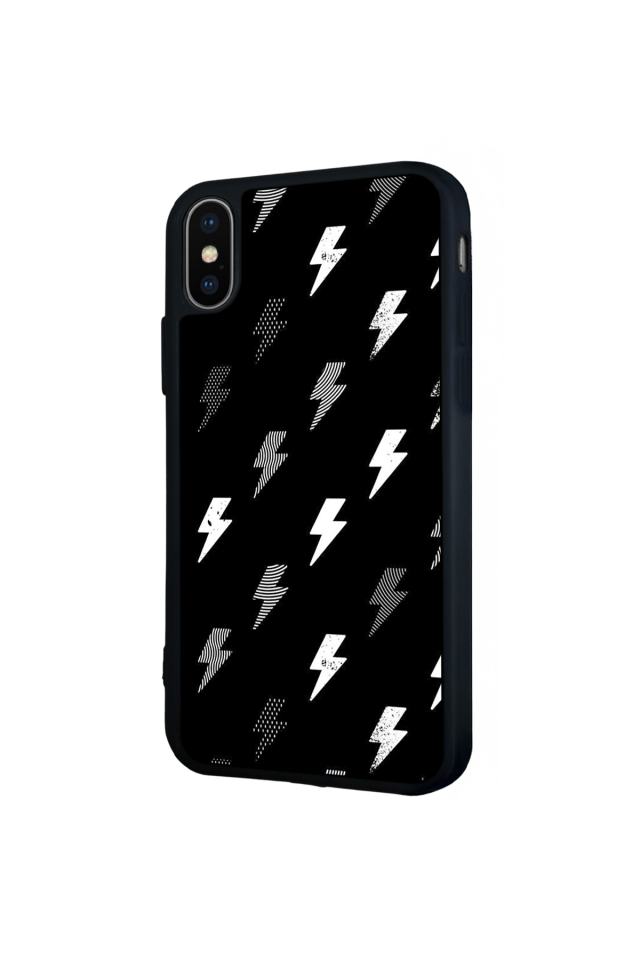 iPhone X/ XS Uyumlu Simsek Tasarımlı Glossy Premium Kılıf