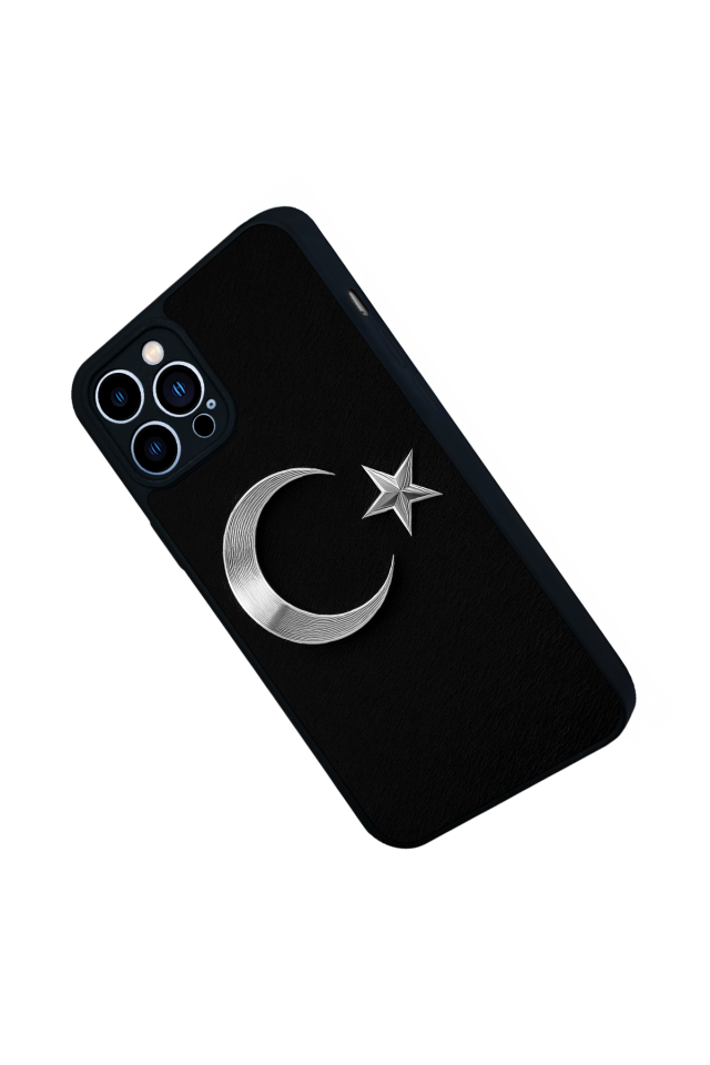 iPhone 12 Pro Max Uyumlu Türk Bayragi Tasarımlı Glossy Premium Kılıf