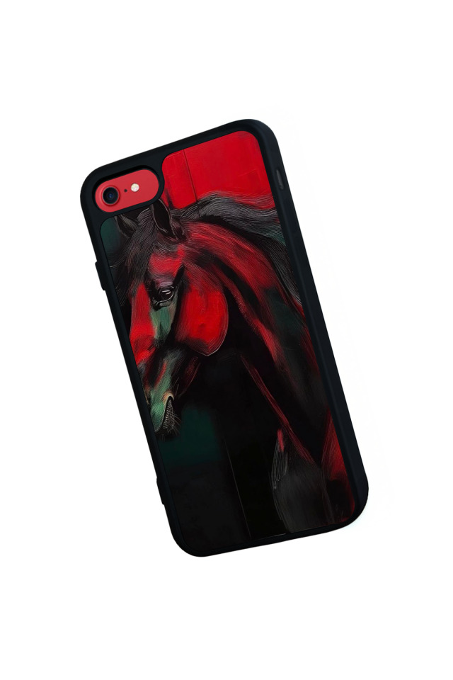 iPhone 7 Uyumlu At Horse Tasarımlı Glossy Premium Kılıf