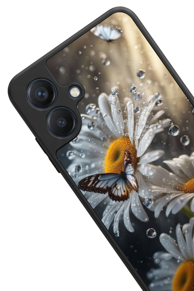 Samsung Galaxy A07 Uyumlu Cicek Tasarımlı Glossy Premium Kılıf
