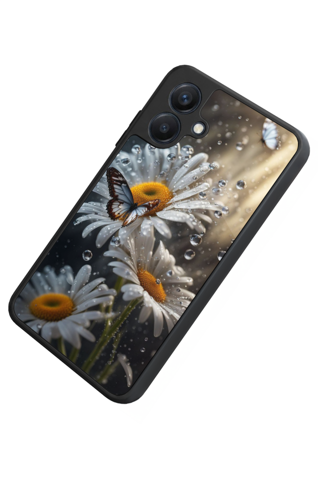 Samsung Galaxy A07 Uyumlu Cicek Tasarımlı Glossy Premium Kılıf
