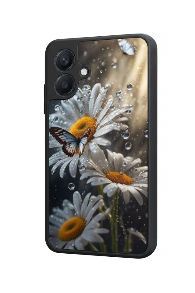 Samsung Galaxy A07 Uyumlu Cicek Tasarımlı Glossy Premium Kılıf