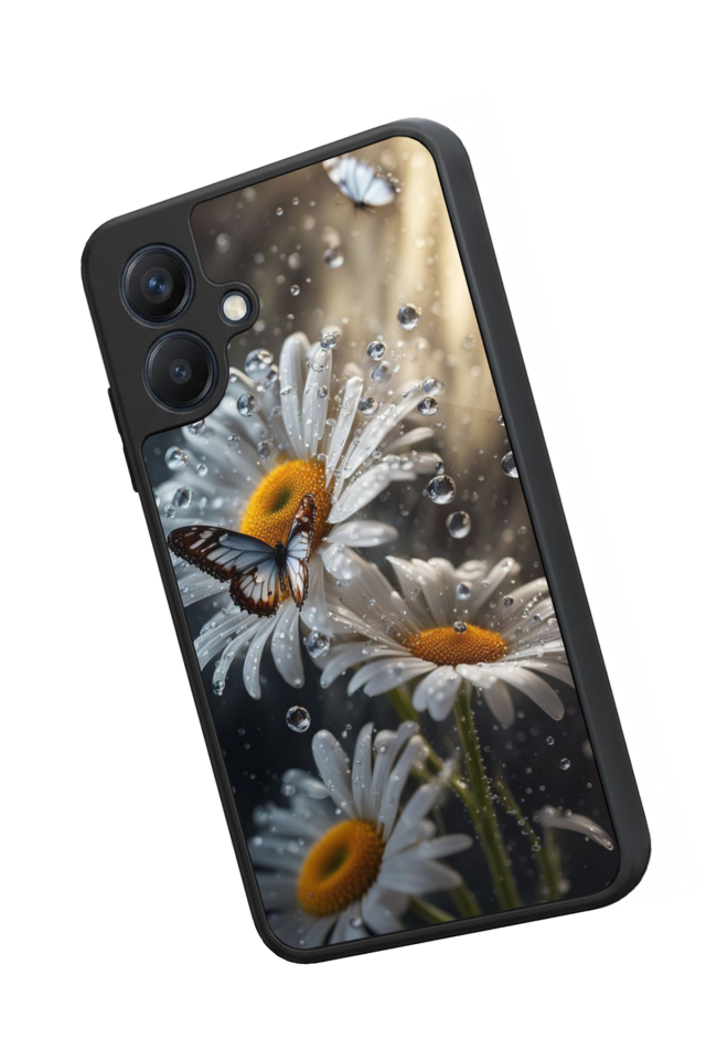 Samsung Galaxy A07 Uyumlu Cicek Tasarımlı Glossy Premium Kılıf