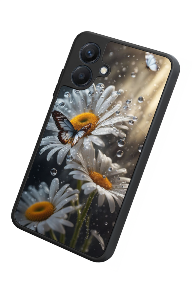 Samsung Galaxy A07 Uyumlu Cicek Tasarımlı Glossy Premium Kılıf