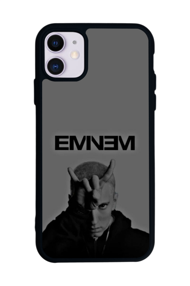 iPhone 11 Uyumlu Eminem Tasarımlı Glossy Premium Kılıf