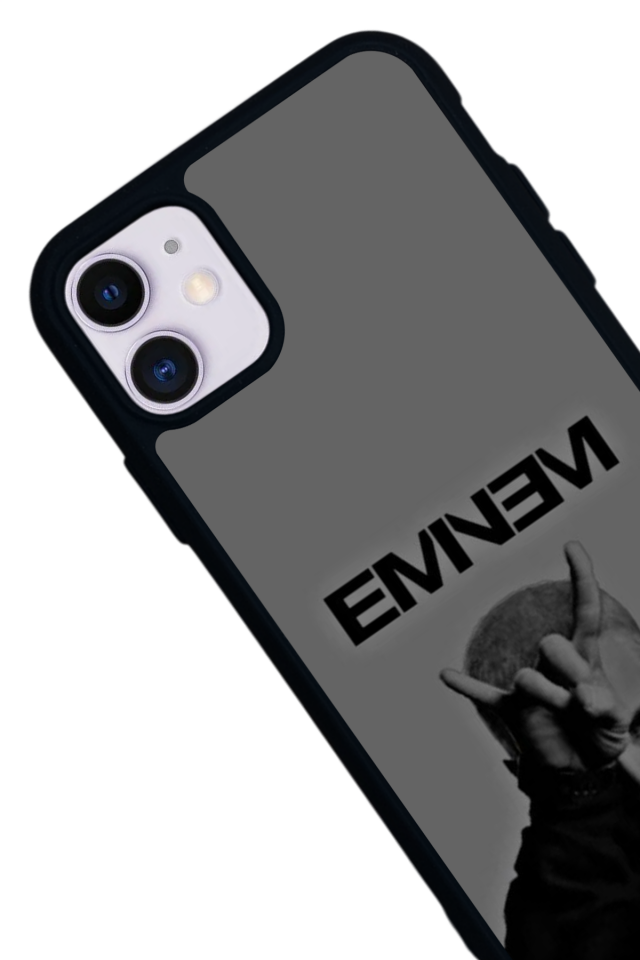 iPhone 11 Uyumlu Eminem Tasarımlı Glossy Premium Kılıf