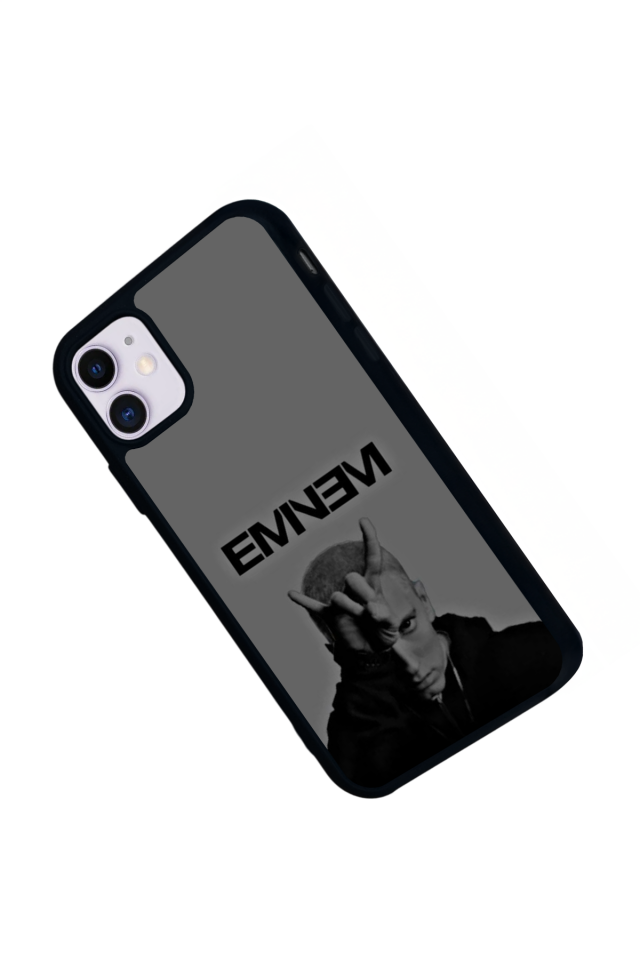 iPhone 11 Uyumlu Eminem Tasarımlı Glossy Premium Kılıf