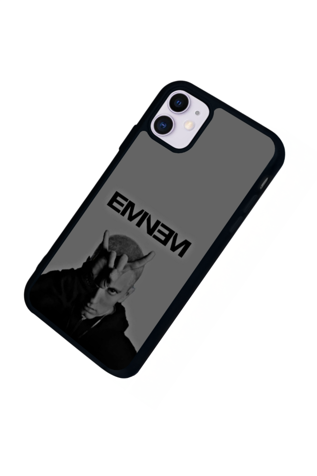 iPhone 11 Uyumlu Eminem Tasarımlı Glossy Premium Kılıf