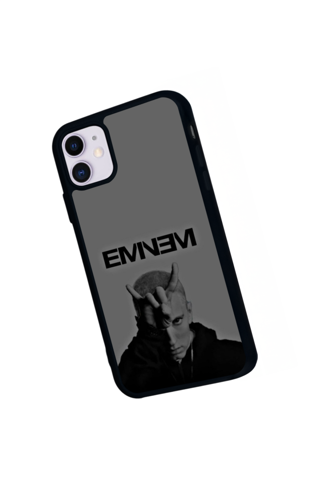 iPhone 11 Uyumlu Eminem Tasarımlı Glossy Premium Kılıf