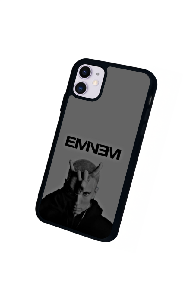 iPhone 11 Uyumlu Eminem Tasarımlı Glossy Premium Kılıf