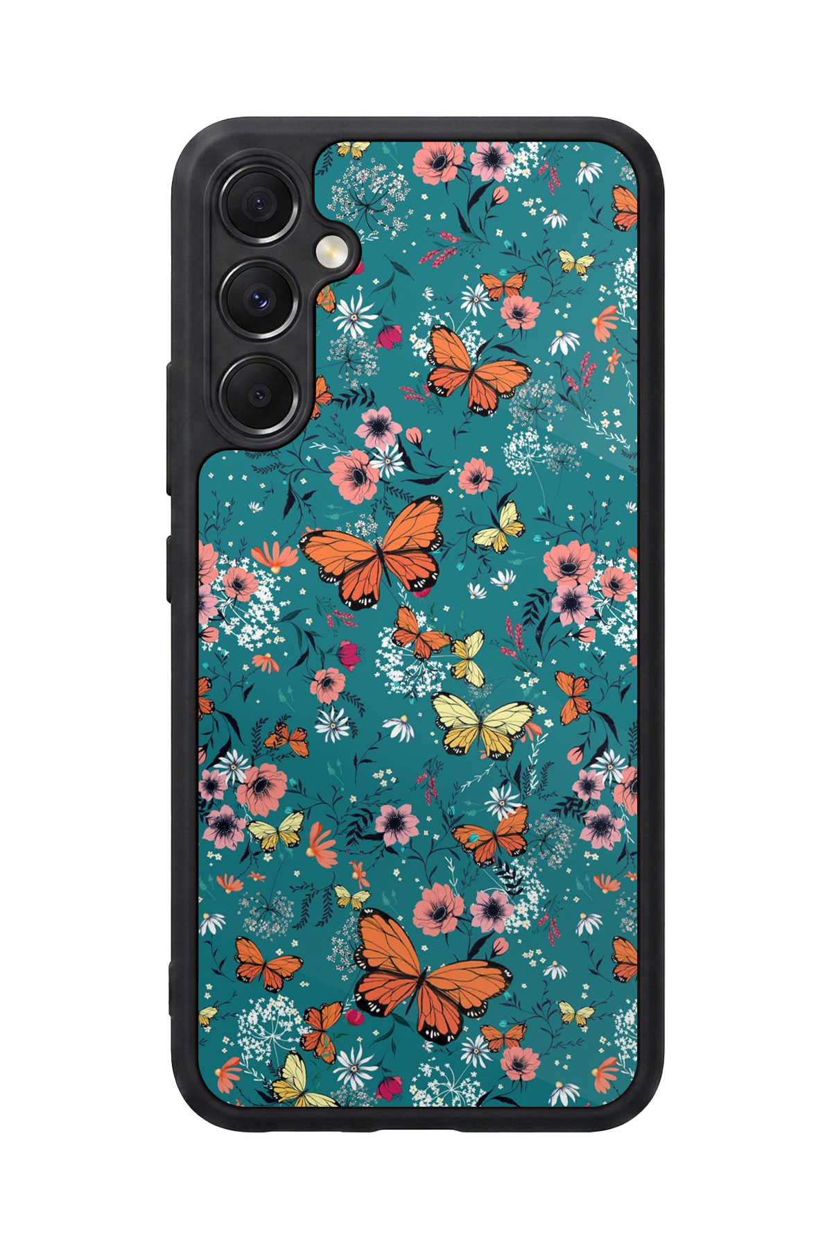 Samsung Galaxy A34 Uyumlu Floral Tasarımlı Glossy Premium Kılıf