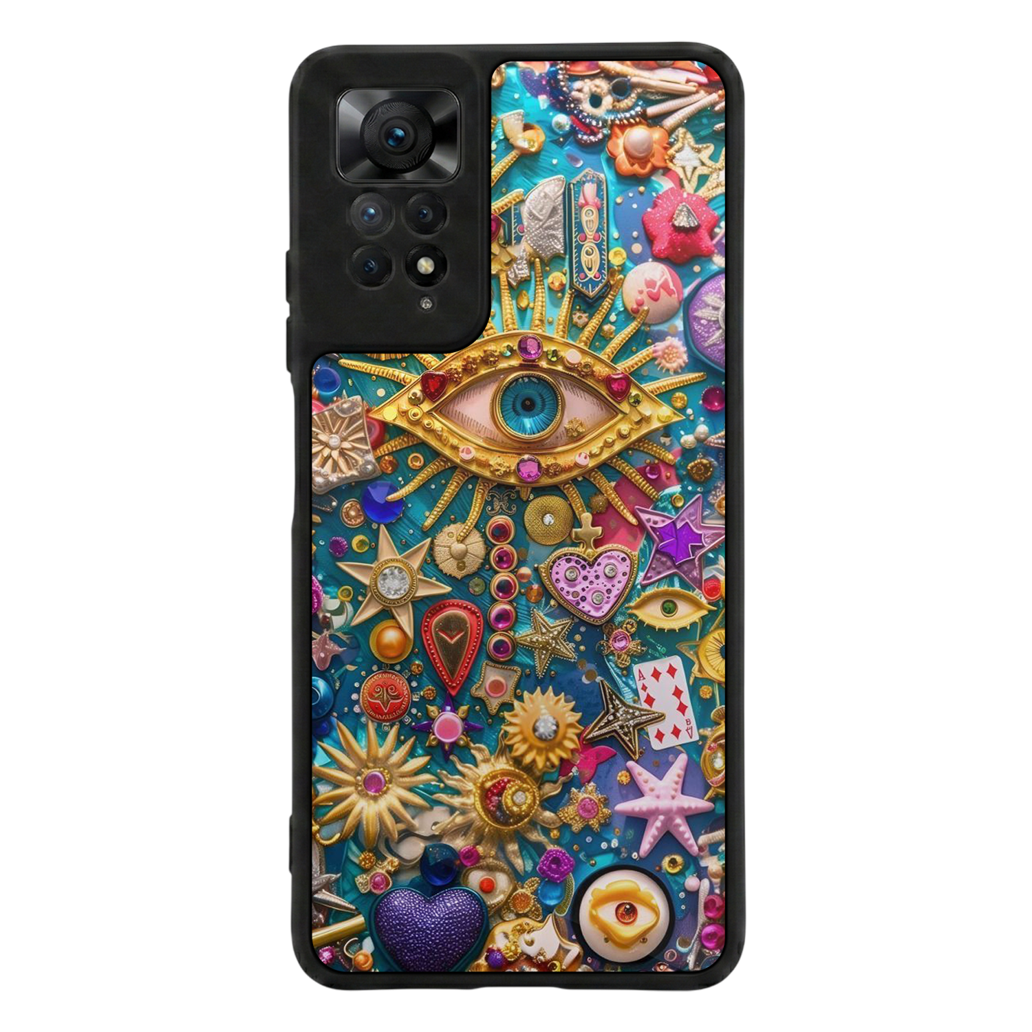 Xiaomi Redmi Note 11 Pro Uyumlu Göz Tasarımlı Glossy Premium Kılıf