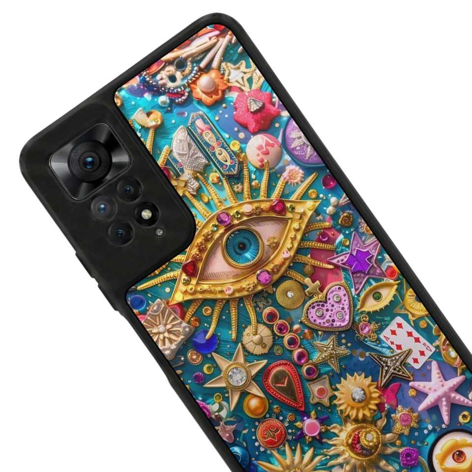 Xiaomi Redmi Note 11 Pro Uyumlu Göz Tasarımlı Glossy Premium Kılıf