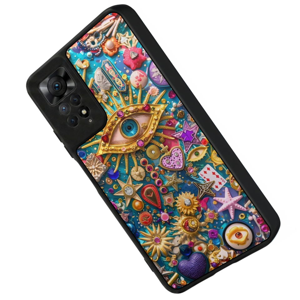 Xiaomi Redmi Note 11 Pro Uyumlu Göz Tasarımlı Glossy Premium Kılıf